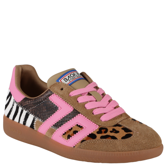 SQUID in LEOPARD ZEBRA FUXIA Sneakers
