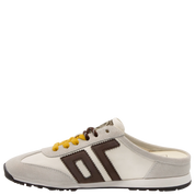 VENICE W26 in WHITE COFFEE Backless Sneakers