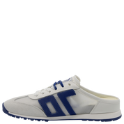 VENICE in WHITE BLUE Backless Sneakers