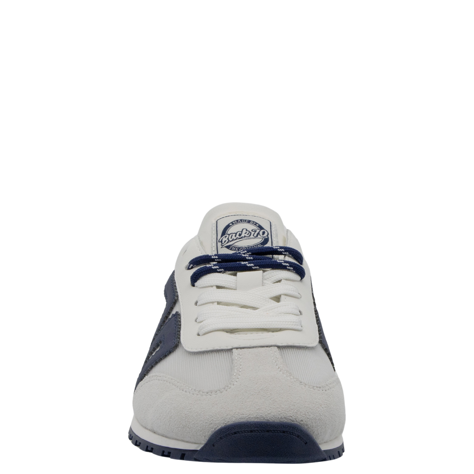 VENICE in WHITE NAVY Backless Sneakers