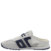 VENICE in WHITE NAVY Backless Sneakers
