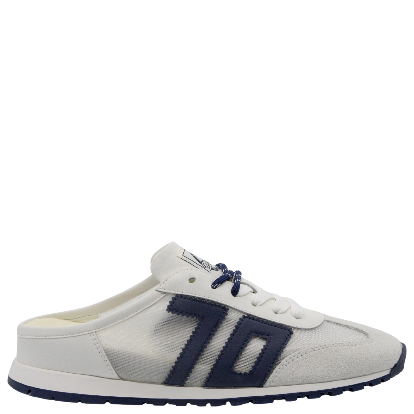 VENICE in WHITE NAVY Backless Sneakers