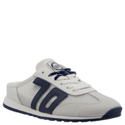 VENICE in WHITE NAVY Backless Sneakers