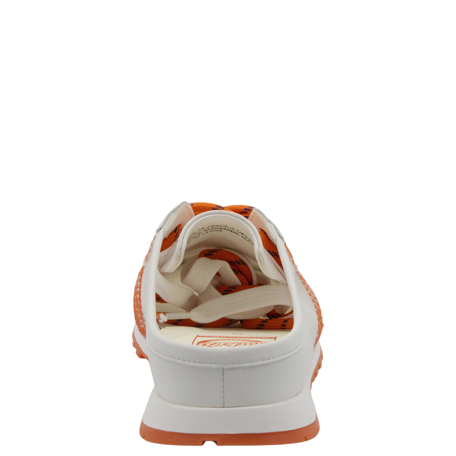 VENICE in WHITE ORANGE Backless Sneakers