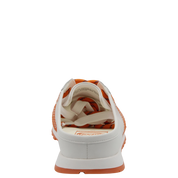 VENICE in WHITE ORANGE Backless Sneakers