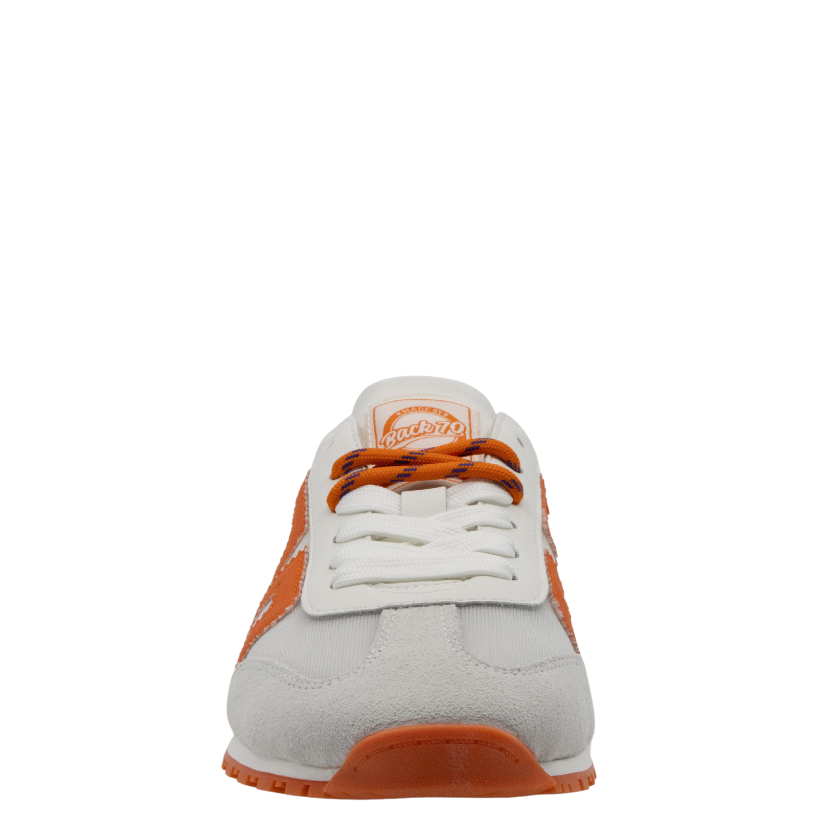 VENICE in WHITE ORANGE Backless Sneakers