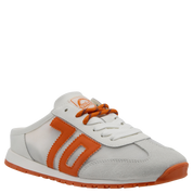 VENICE in WHITE ORANGE Backless Sneakers