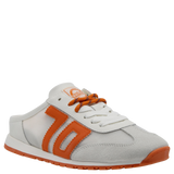 VENICE in WHITE ORANGE Backless Sneakers